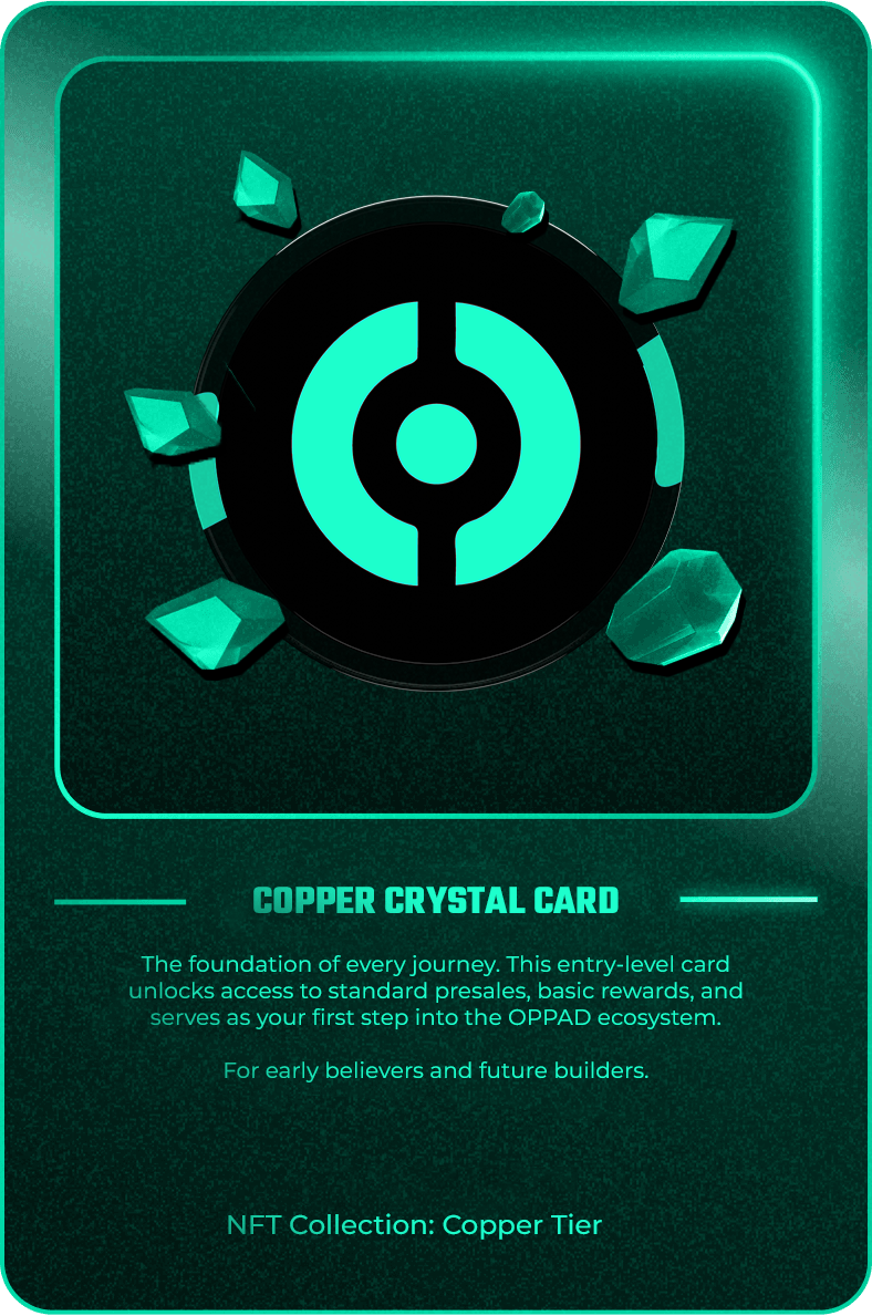 Copper Crystal Card